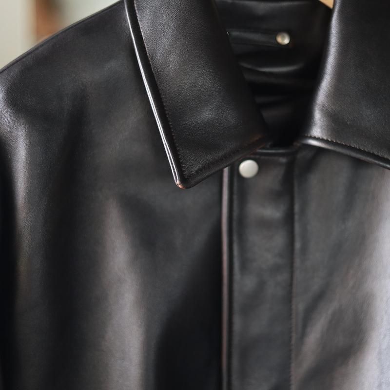 ssstein】LEATHER ZIP SHORT JACKET - HUUKU ssstein】LEATHER ZIP SHORT JACKET - HUUKU