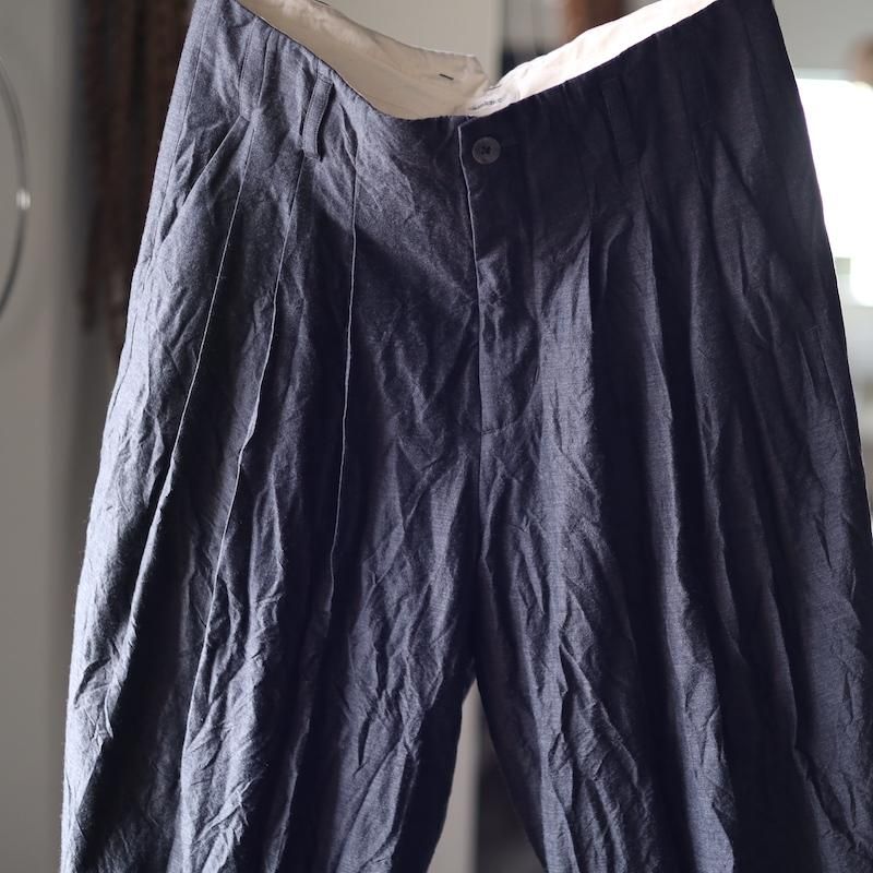 calmlence カームレンス 23AW トリプルプリーテッドワイドパンツ calmlence カームレンス 23AW Triple Pleated Wide Tapered