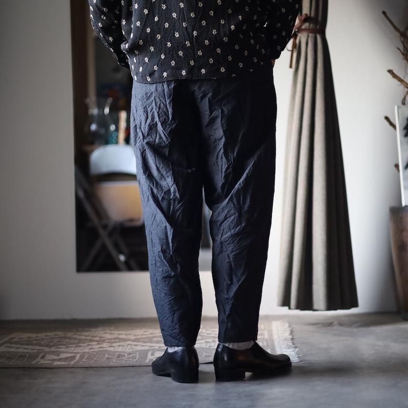 calmlence】TRIPLE PLEATED WIDE TAPERED - HUUKU