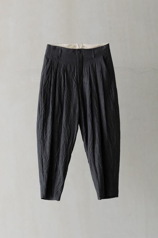 calmlence カームレンス 23AW トリプルプリーテッドワイドパンツ calmlence(カームレンス) Triple Pleated Wide Dobby Stripe