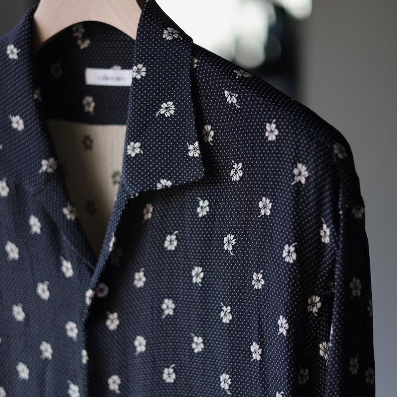 calmlence】CLASSIC OPEN COLLAR SHIRT calmlence】CLASSIC OPEN COLLAR SHIRT