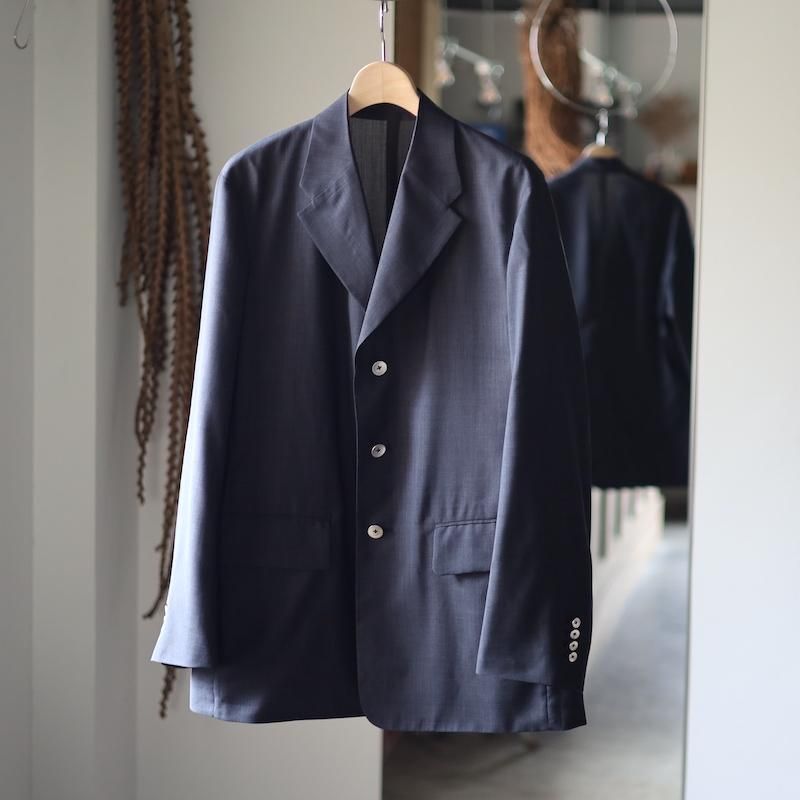 BISOWN】SHEER WOOL UNCON JACKET BISOWN】SHEER WOOL UNCON JACKET