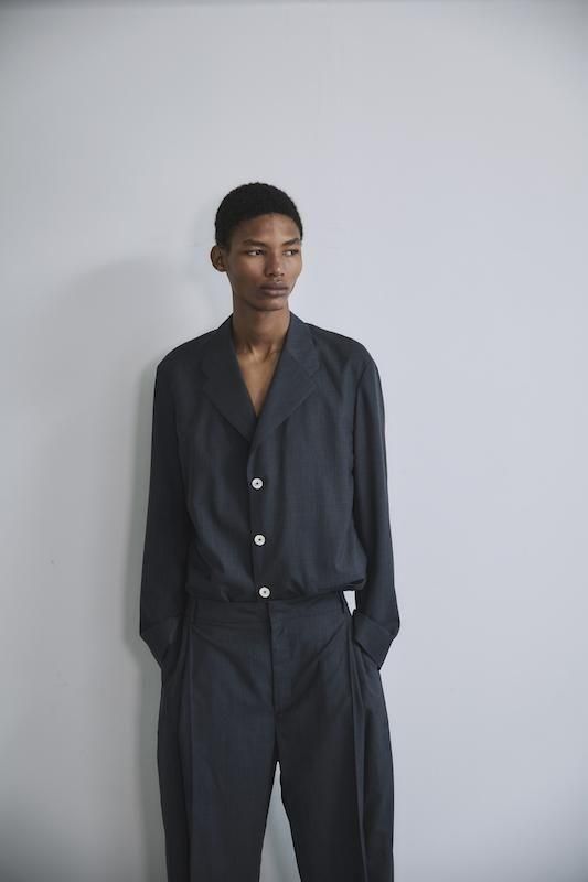 BISOWN】SHEER WOOL UNCON JACKET BISOWN】SHEER WOOL UNCON JACKET