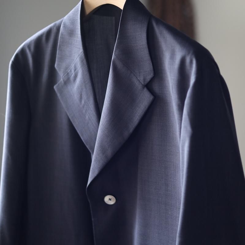 BISOWN】SHEER WOOL UNCON JACKET BISOWN】SHEER WOOL UNCON JACKET
