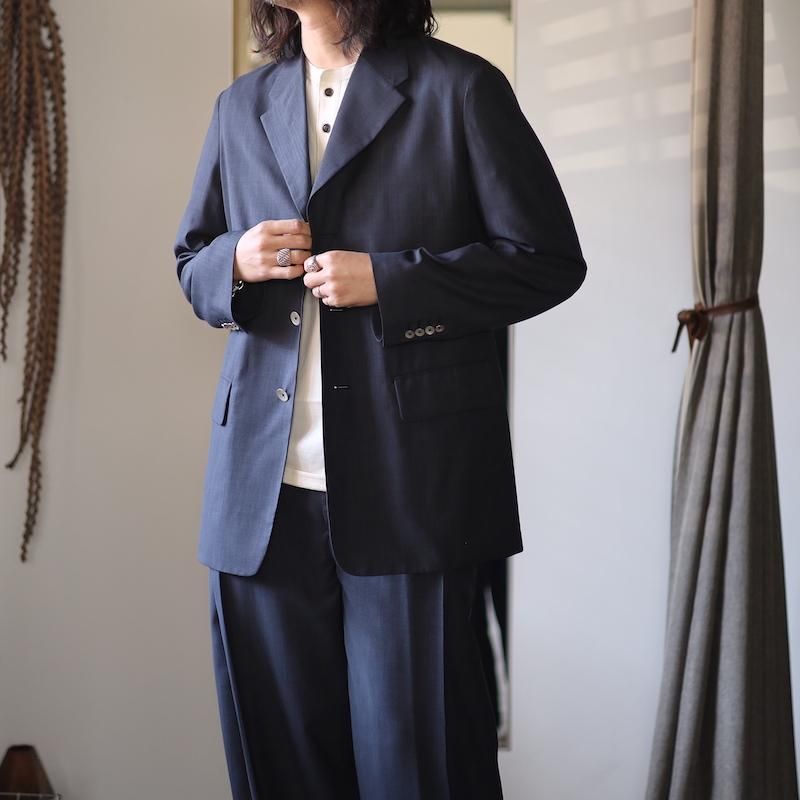 BISOWN】SHEER WOOL UNCON JACKET BISOWN】SHEER WOOL UNCON JACKET