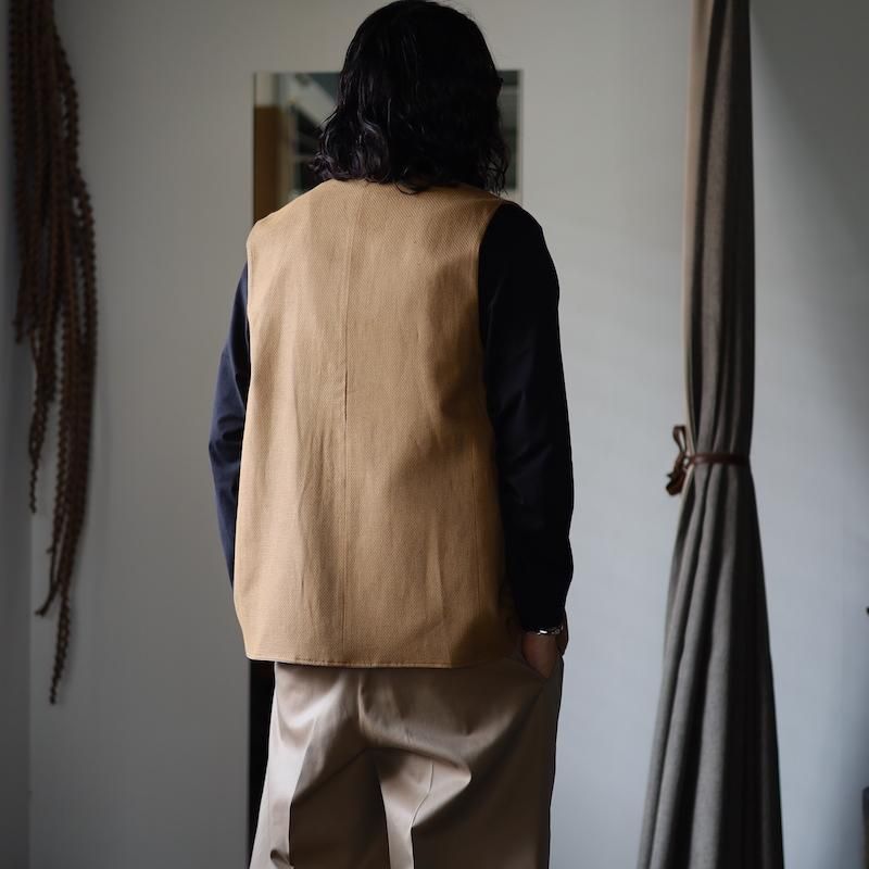 bisown Mokume Vest niceness ブルームアンドブランチ HeRIN.CYE | With gusset vest (ベスト ) |SHEL'TTER WEBSTORE