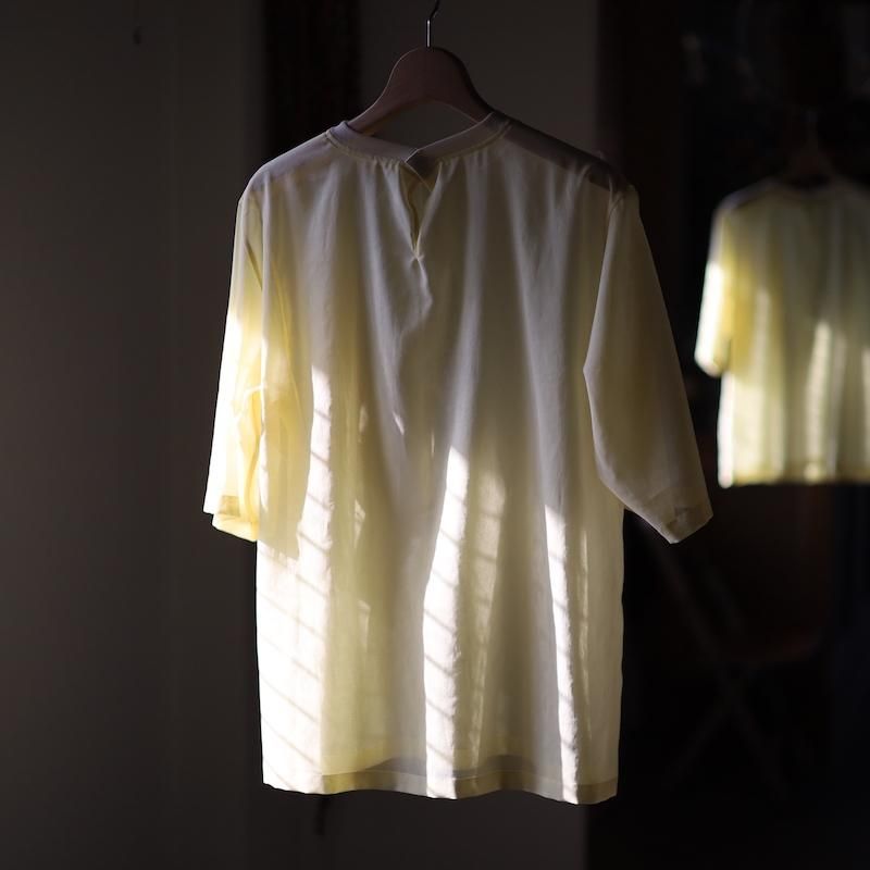 WHITE ORGANDY OVER-SIZED T-SHIRT