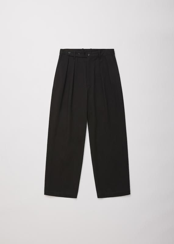 パンツ ulterior C/L BROKEN TWILL WIDE PANTS24ss ULTERIOR C/L BROKEN TWILL WIDE PANTS - SHADE BLACK - PURAS