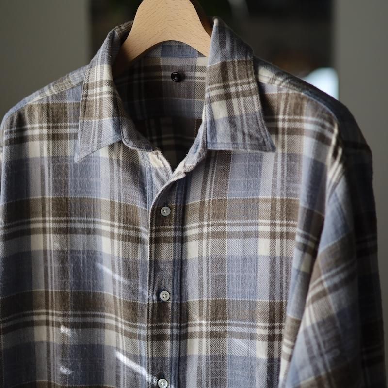 issuethings】Type-53 Shirts / faded cotton check - HUUKU