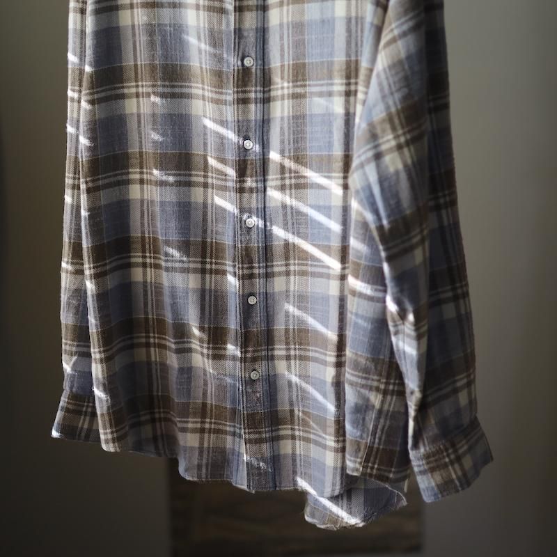 issuethings】Type-53 Shirts / faded cotton check - HUUKU