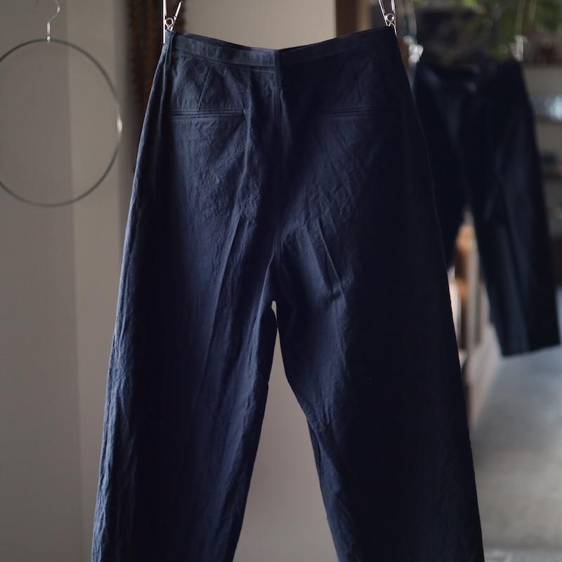 blurhms】Linen Cotton Belted Trousers - HUUKU