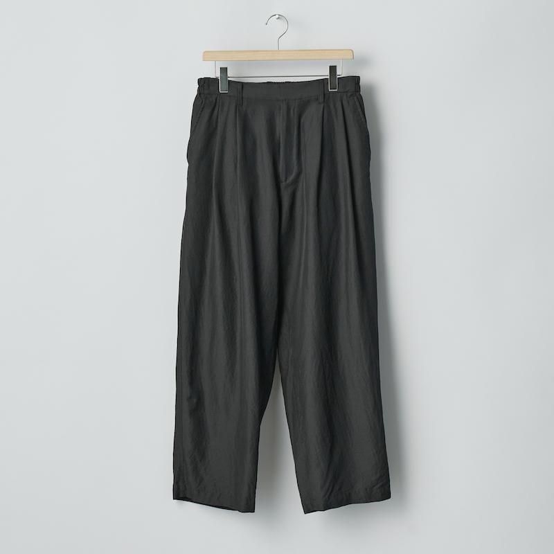 ssstein】WOOL SILK WIDE EASY TROUSERS - HUUKU