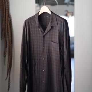<img class='new_mark_img1' src='https://img.shop-pro.jp/img/new/icons8.gif' style='border:none;display:inline;margin:0px;padding:0px;width:auto;' />MAATEE&SONSOP COLLAR RAYON OMBRE CHECK SHIRTS