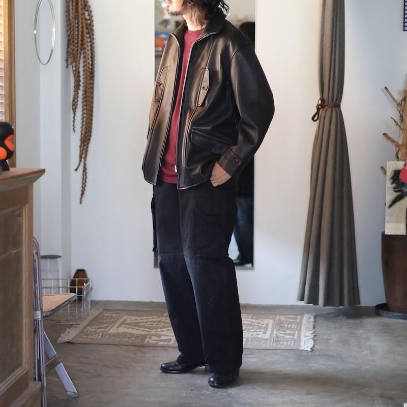 OUTILウティパンツ黒　size0 OUTIL /PANTALON LIMOGES ウティ正規取扱店 通販送料無料