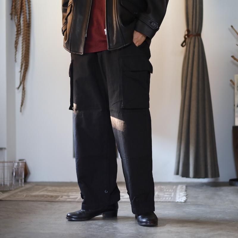 HUUKU 【OUTIL】Pantalon Blesle -BLACK-