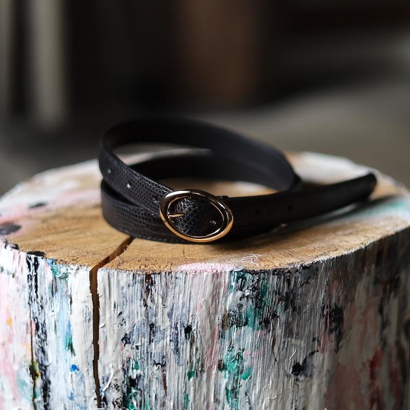 BISOWN ビソウン LIZARD OVAL BELT AILL BISOWN(ビソウン)/LIZARD OVAL BELT – peau de l'Ours