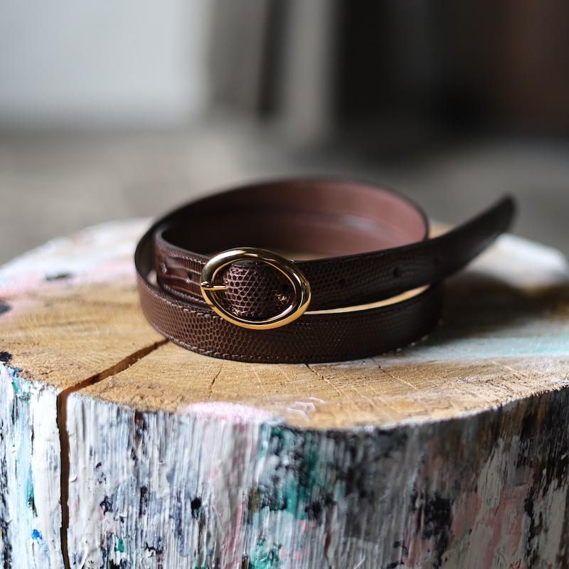 BISOWN ビソウン LIZARD OVAL BELT AILL BISOWN(ビソウン)/LIZARD OVAL BELT – peau de l'Ours