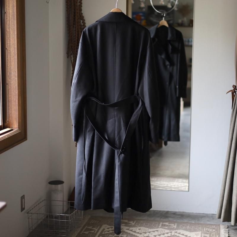 ssstein】WOOL FLANNEL OVERSIZED DOUBLE BREASTED COAT - HUUKU