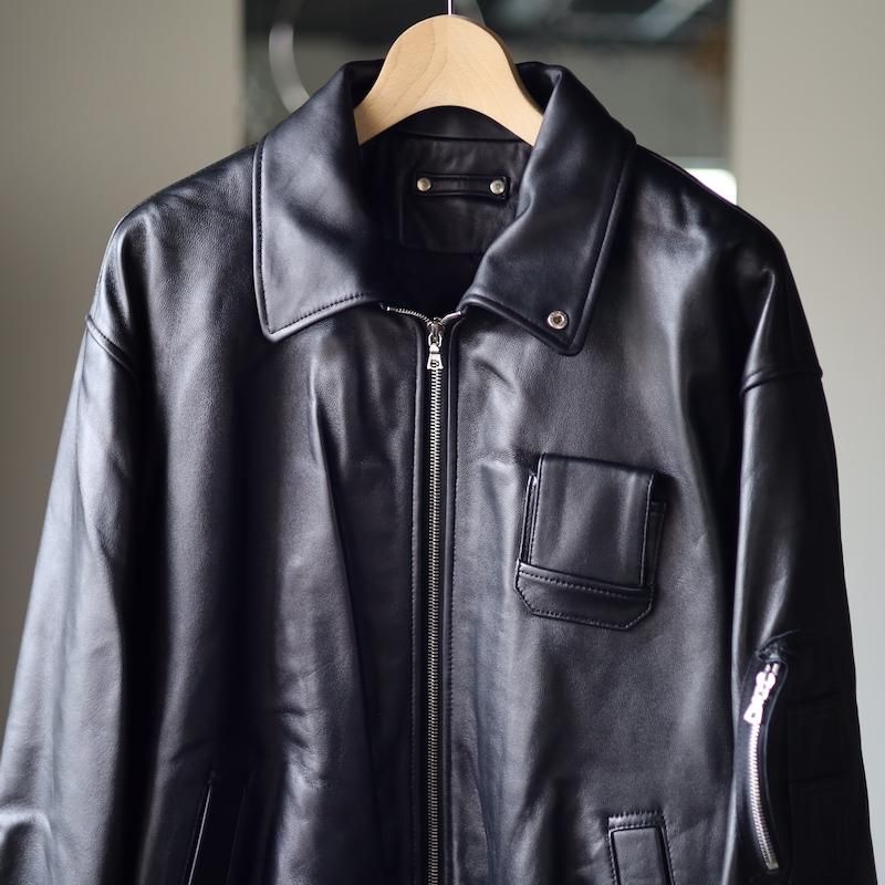 ssstein】SHEEP LEATHER FLIGHT JACKET - HUUKU