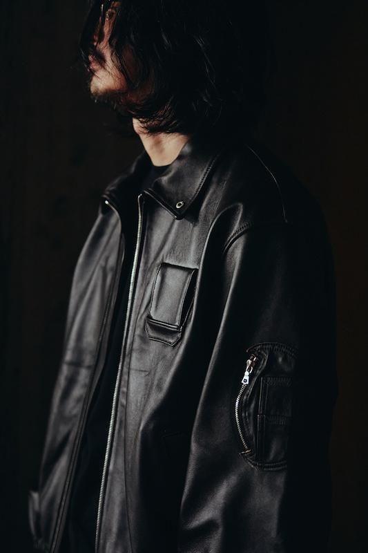 ssstein】SHEEP LEATHER FLIGHT JACKET - HUUKU