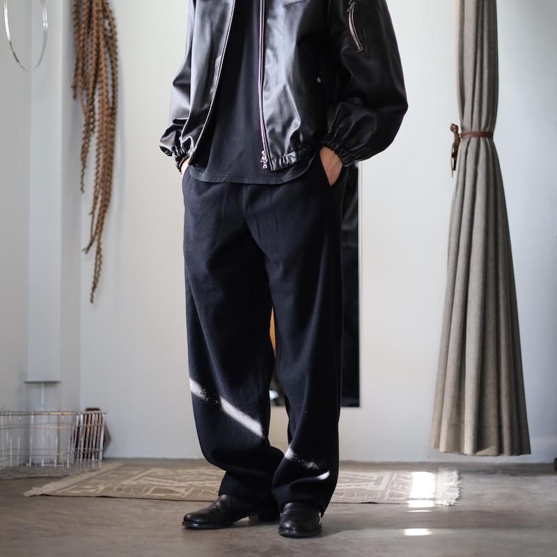 ssstein】WOOL/CASHMERE FLEECE EASY TWIST TROUSERS - HUUKU