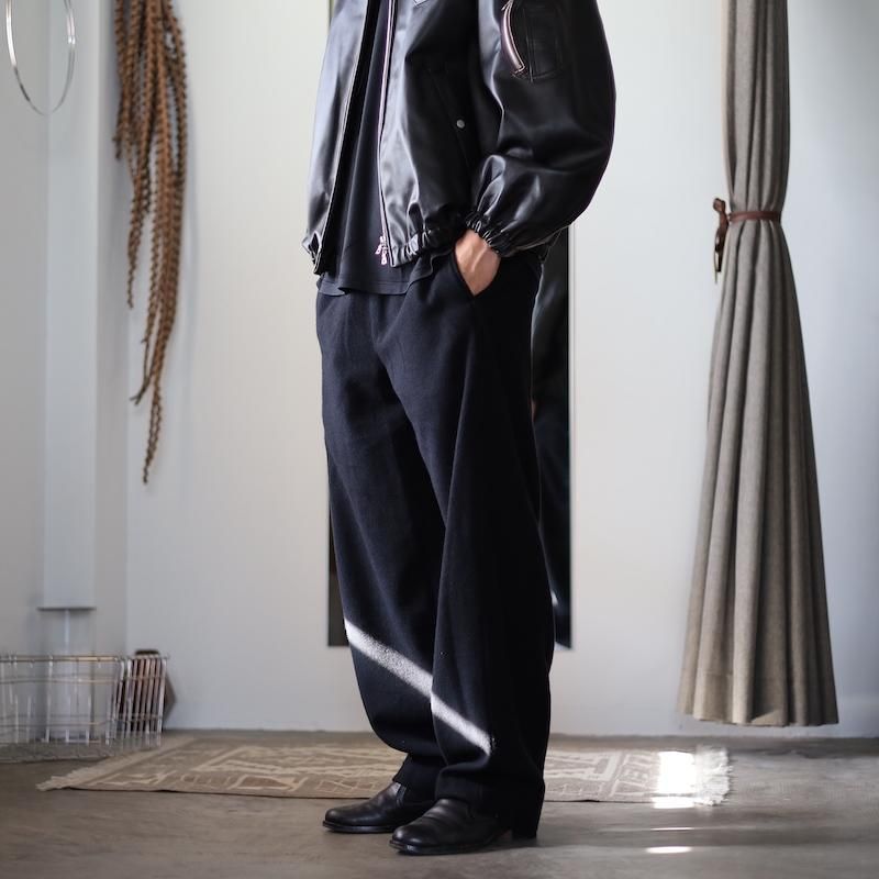 ssstein フリース スラックス ssstein】WOOL/CASHMERE FLEECE EASY TWIST TROUSERS - HUUKU