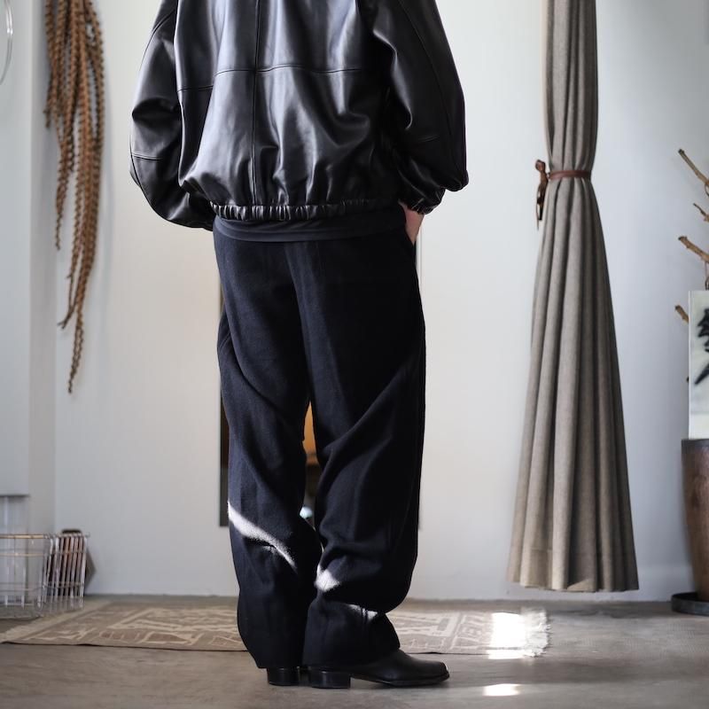ssstein フリース スラックス ssstein】WOOL/CASHMERE FLEECE EASY TWIST TROUSERS - HUUKU