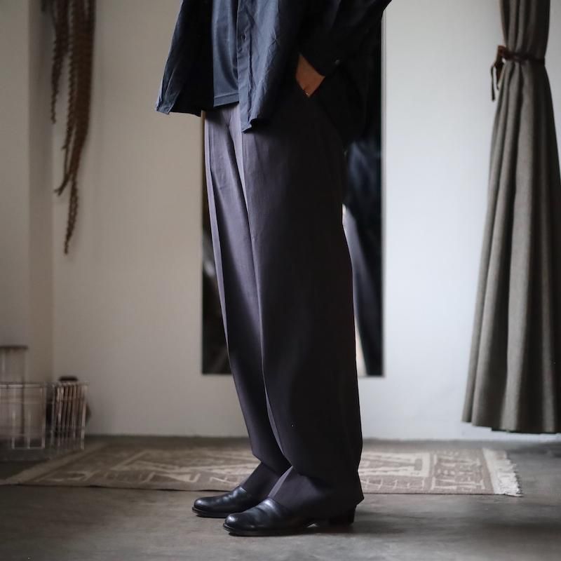 MAATEE&SONS】CHINO TROUSER / grey chambray - HUUKU