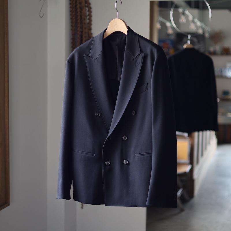 【週末限定お値下げ】23FW HEUGN AUSTIN サイズ3 HEUGN】Adam Wool Black 6B Jacket - HUUKU