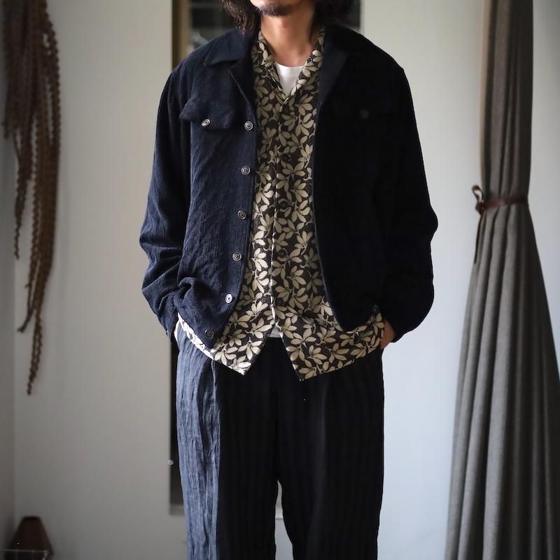 トップス calmlence CLASSIC OPEN COLLAR SHIRT calmlence】CLASSIC OPEN COLLAR SHIRT