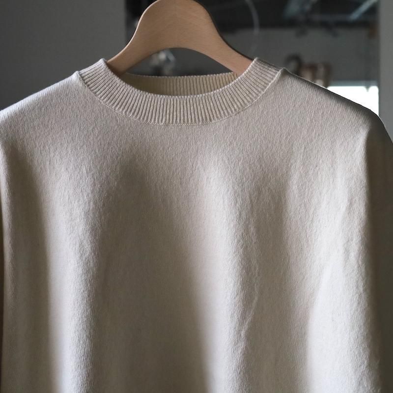 YONETOMI】Rigid Cashmere Knit Sweater / Natural - HUUKU