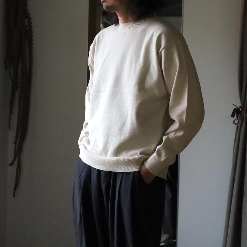 YONETOMI】Rigid Cashmere Knit Sweater / Natural - HUUKU
