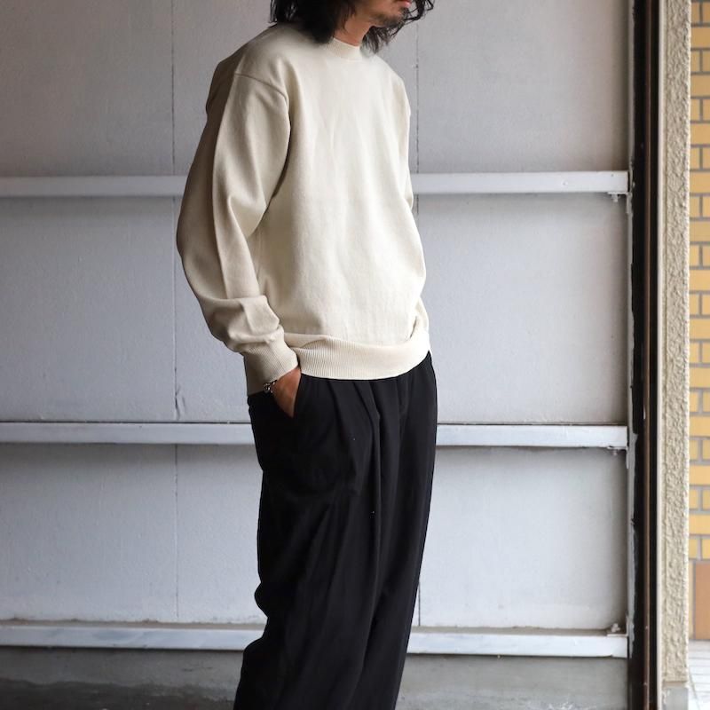 【着用1回】Yonetomi RIGID CASHMERE ニット 4 YONETOMI】Rigid Cashmere Knit Sweater / Natural - HUUKU