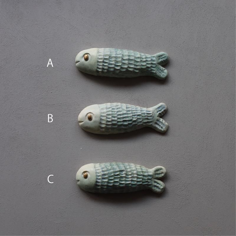 yoko pottery】壁掛け作品 / 魚 - HUUKU