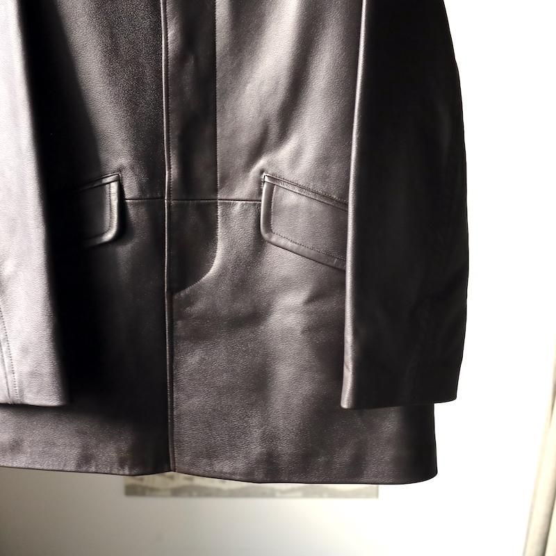 MAATEE&SONS】LEATHER HALF COAT / 裏カシミア - HUUKU