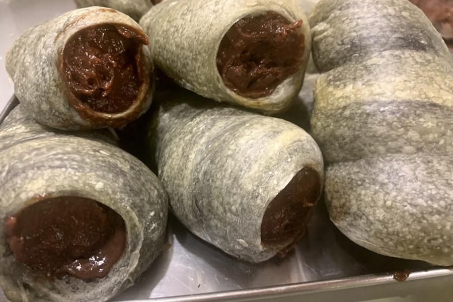 炭のチョココロネ6個セット-ビーガン仕様のオーガニックチョコ