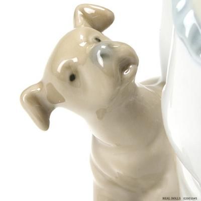 リアドロNAO 仔犬の誕生日 スペイン陶器 キュウトな犬のお好きな方