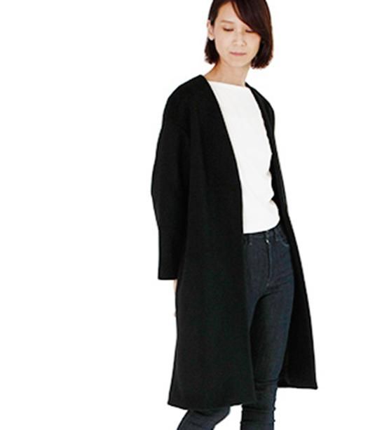 Vネックノーカラーコート - MPL Vネックノーカラーコート - MPL