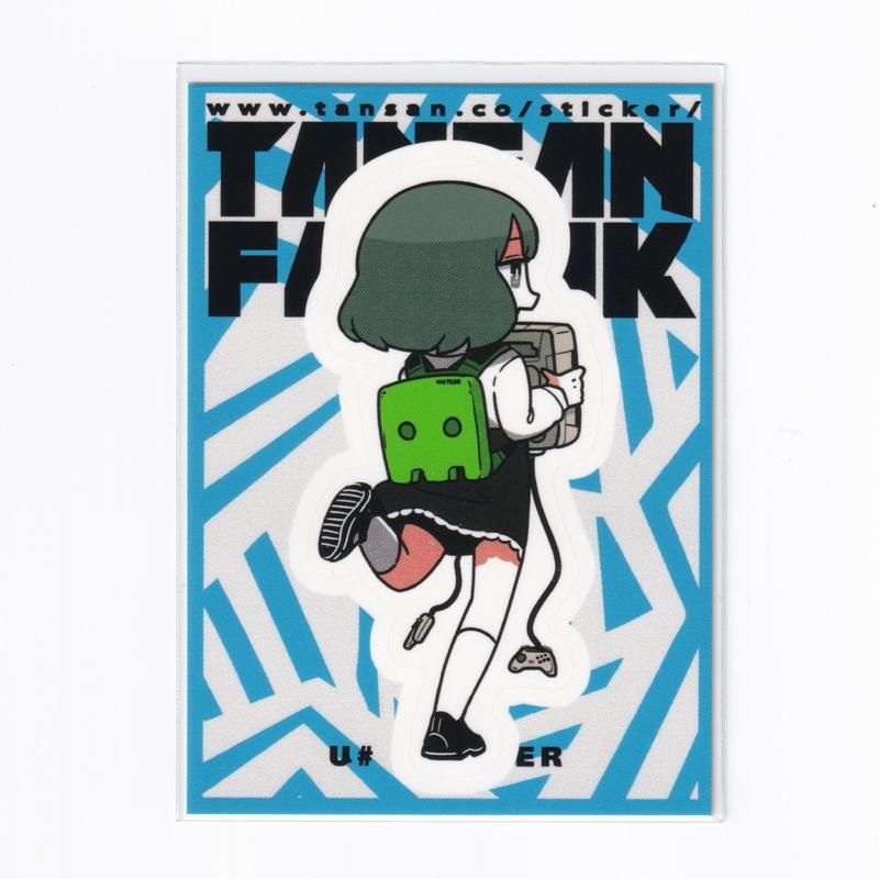 U井ステッカー オテメちゃんリュック Tansanfabrik U井ステッカー オテメちゃんリュック Tansanfabrik