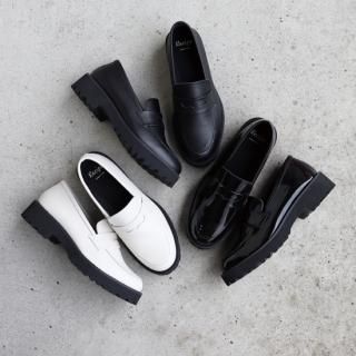 レシピ　Recipe 黒ローファー レシピ Recipe バンドローファー （BLACK） -靴＆ファッション