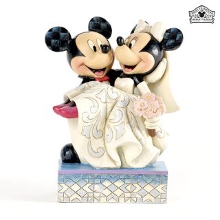 【JIM SHORE】ディズニートラディション：Mickey & Minnie Wedding