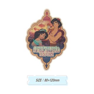 【Disney】ディズニートラベルステッカー： アラジン＆ジャスミン