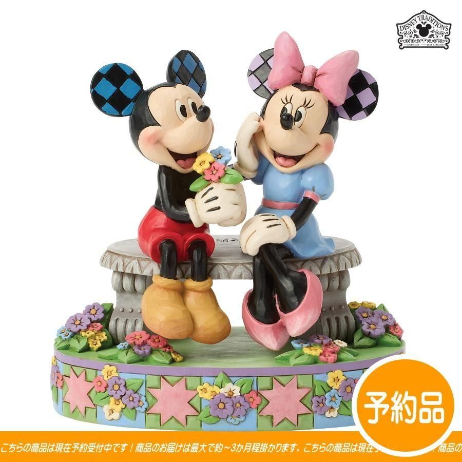 JIM SHORE】ディズニートラディション：ミッキー＆ミニー スプリング