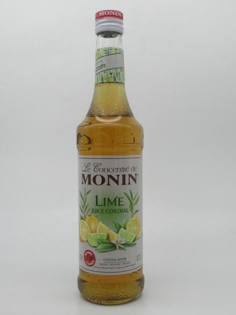 モナン CORDIALコーディアルライム果汁 シロップ 700ml - 洋酒と焼酎の