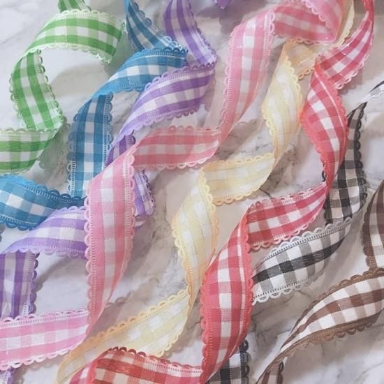 新春福袋21 M 130円 ギンガムチェックリボン 40ミリ 資材 グログランリボン 各種パーツ 素材 材料 49 099 Www Laeknavaktin Is