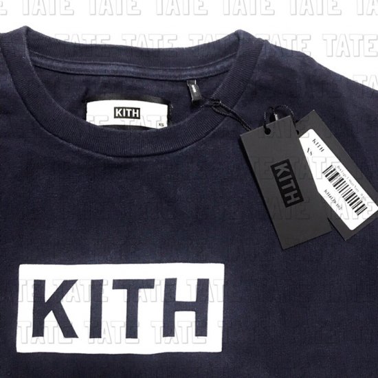 ☆新品 KITH キス クラシックボックスロゴ Tシャツ ネイビー -