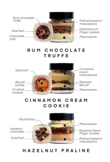 TIRAMISU 3異 <RUM CHOCOLATE TRUFFECINNAMON COOKIES CREAMHAZELNUTS PRALINE >