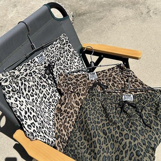THM leopard easy shorts ブラウン・ベージュ・カーキ
