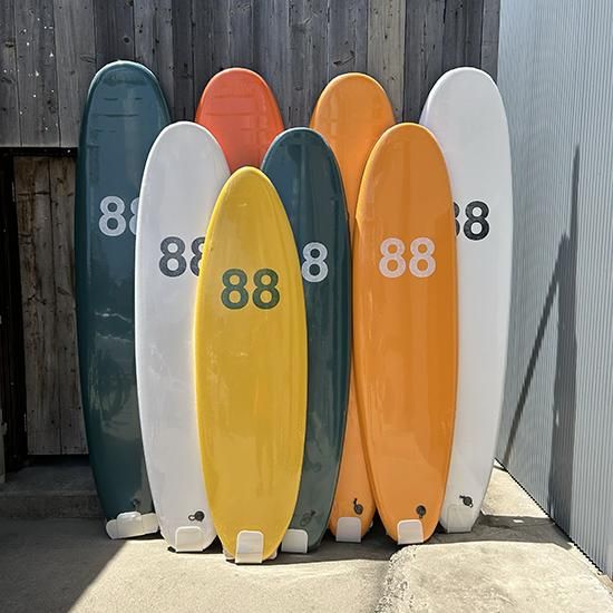 88surfboards 8'0 1FIN ソフトボード-SOLDIERBLUESURF