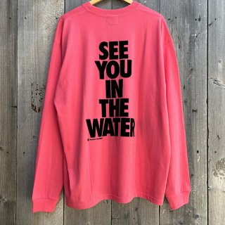 MAGICNUMBER SEE YOU IN THE WATER FLOCKY L/S TEE PINK
